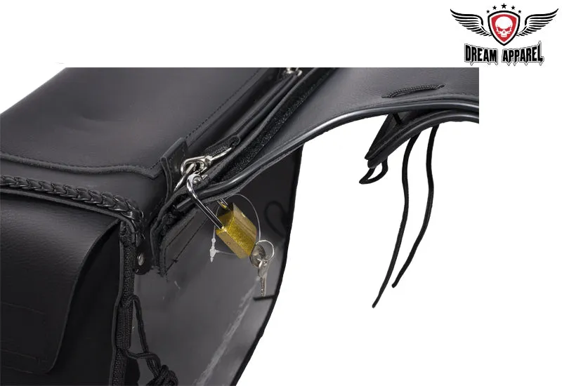 Dream Apparel Motorcycle Saddlebag With No Studs