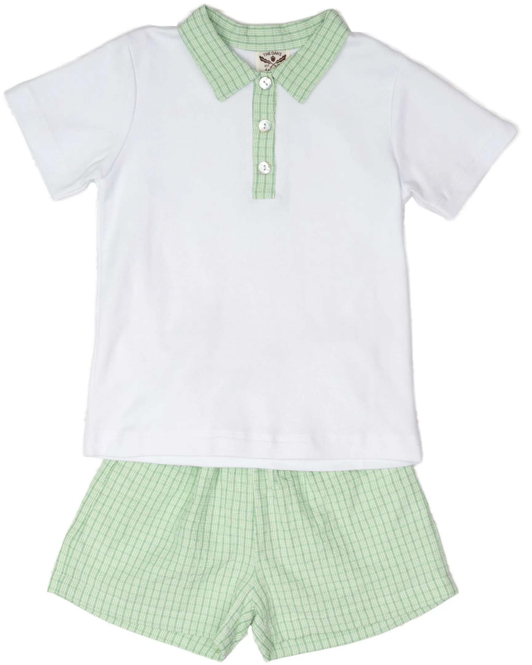 Easton Green Check Short Set