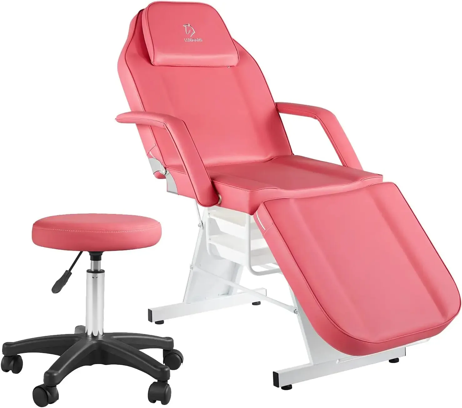 Facial Chair & Tattoo Chair Massage Bed with Hydraulic Stool