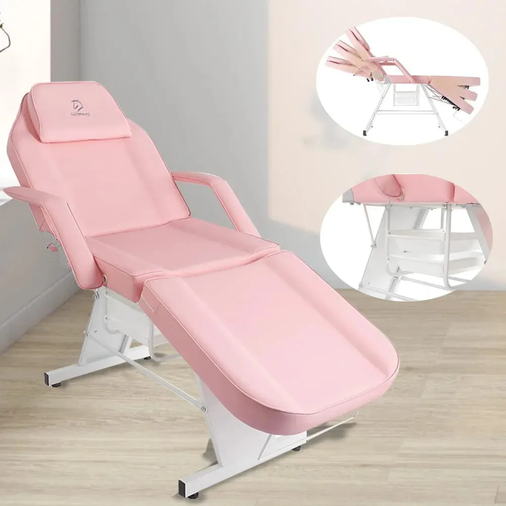 Facial Chair & Tattoo Chair Massage Bed with Hydraulic Stool