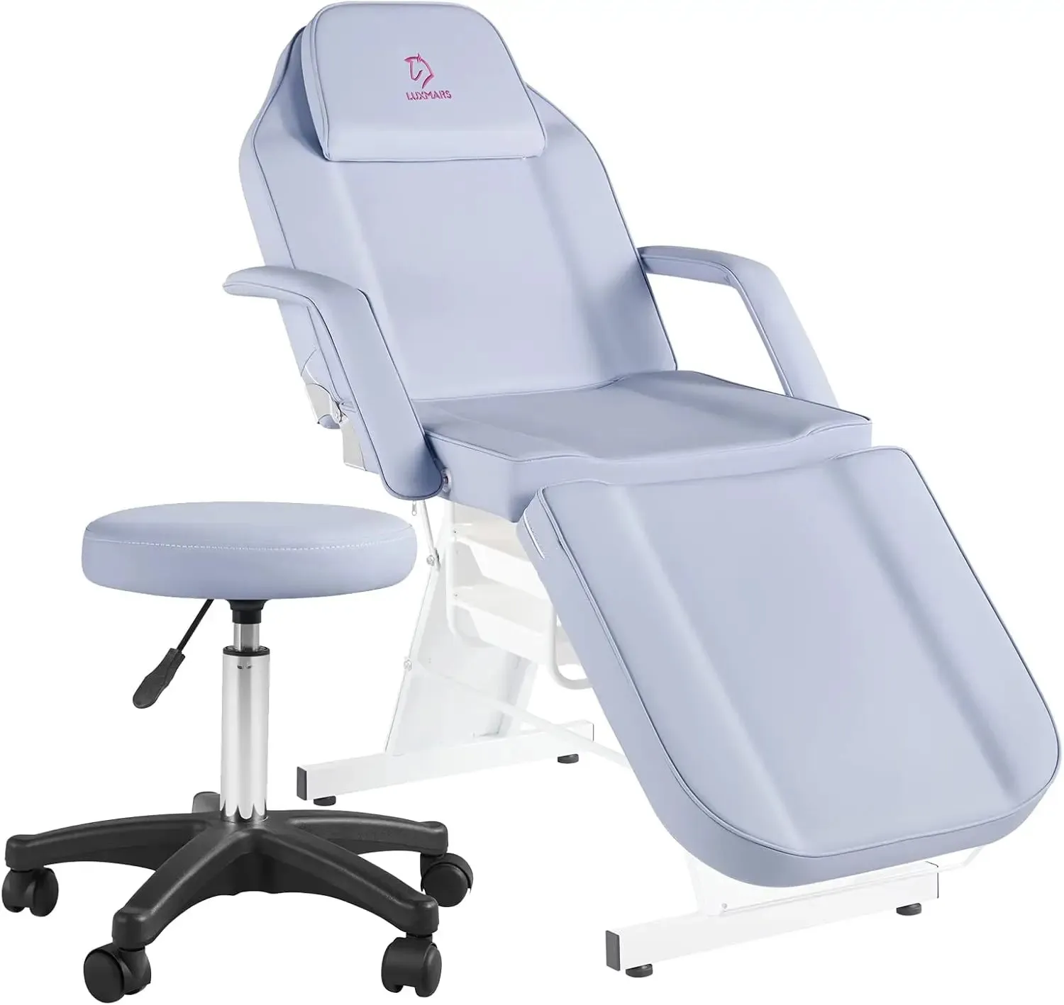 Facial Chair & Tattoo Chair Massage Bed with Hydraulic Stool