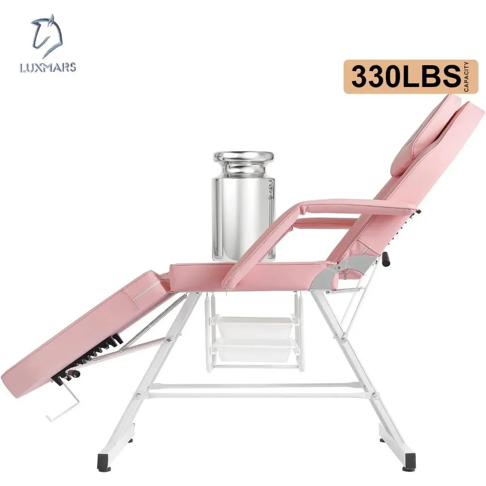 Facial Chair & Tattoo Chair Massage Bed with Hydraulic Stool