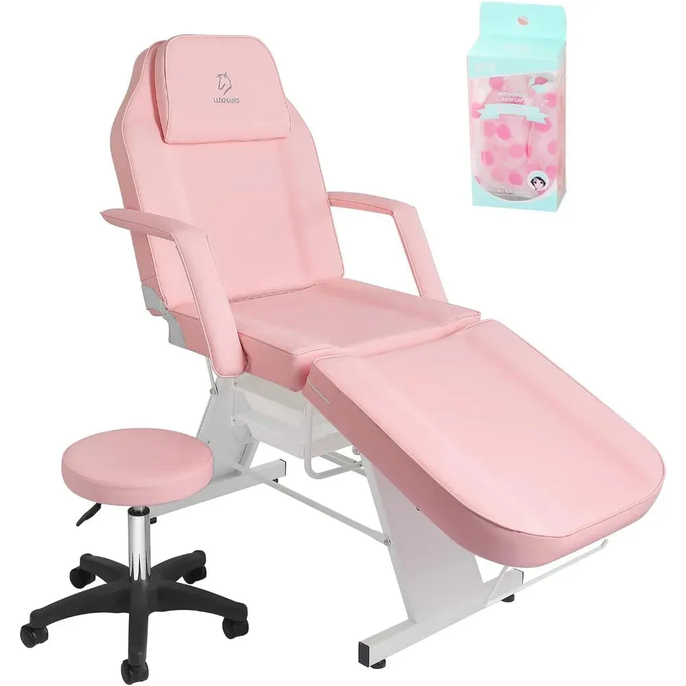 Facial Chair & Tattoo Chair Massage Bed with Hydraulic Stool