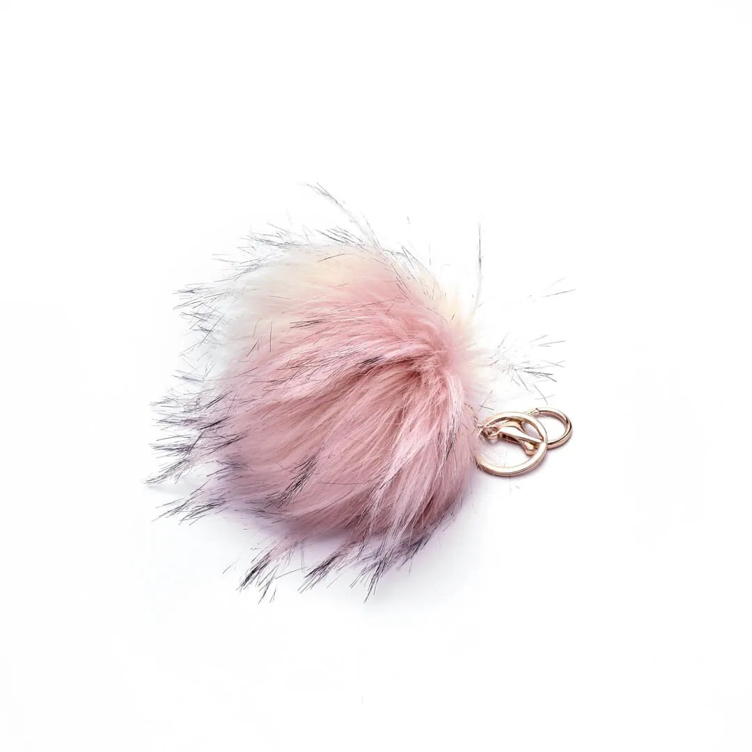 Faux Fur Pouf Bag Charm