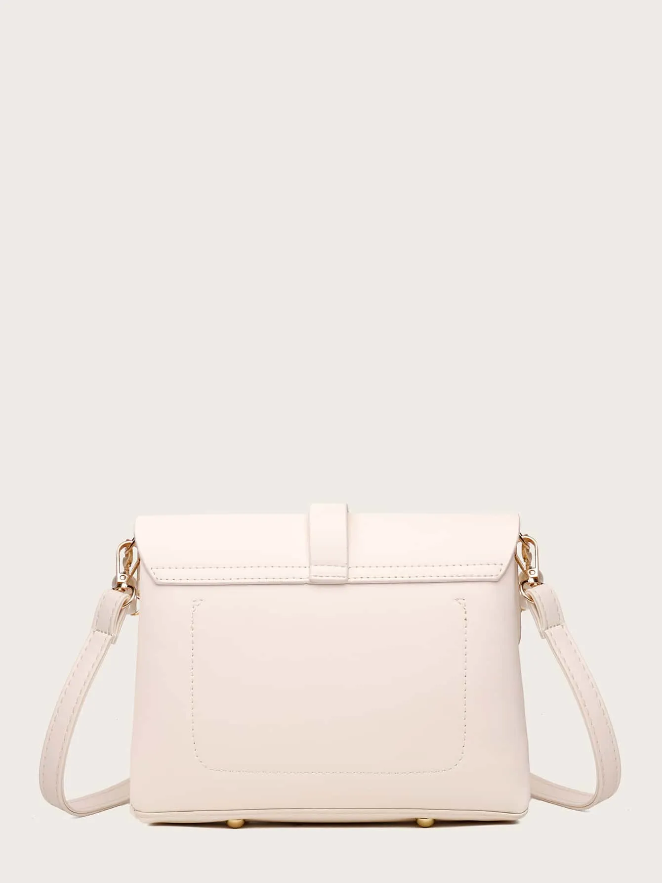 Faux Pearl Decor Crossbody Bag