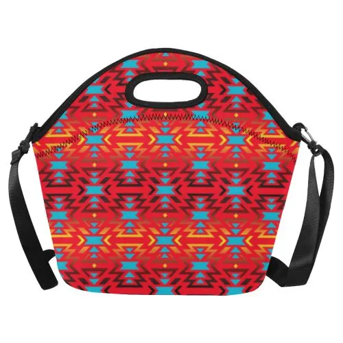 Fire Colors and Sky Sierra Neoprene Lunch Bag/Large