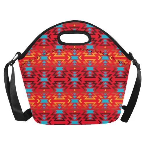 Fire Colors and Sky Sierra Neoprene Lunch Bag/Large