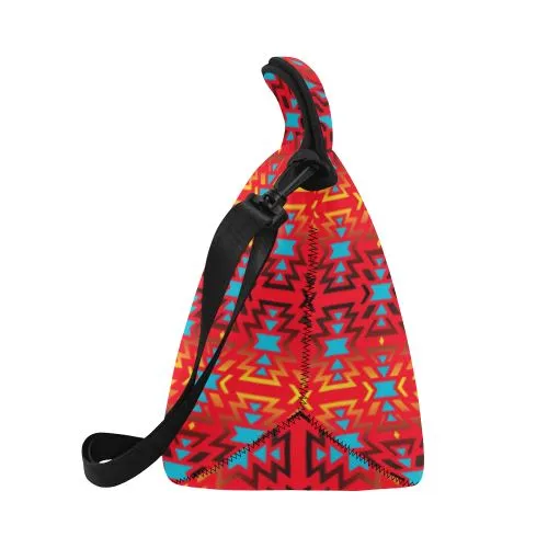 Fire Colors and Sky Sierra Neoprene Lunch Bag/Large