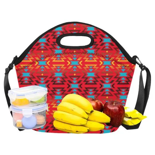 Fire Colors and Sky Sierra Neoprene Lunch Bag/Large