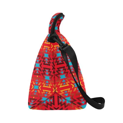 Fire Colors and Sky Sierra Neoprene Lunch Bag/Large