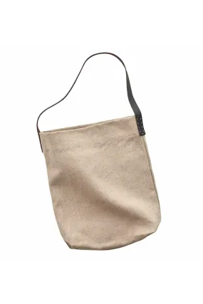 Fog Linen Work Ellie One Handle Bag Natural