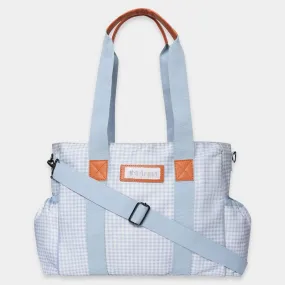 Gingham Check Print Diaper Bag