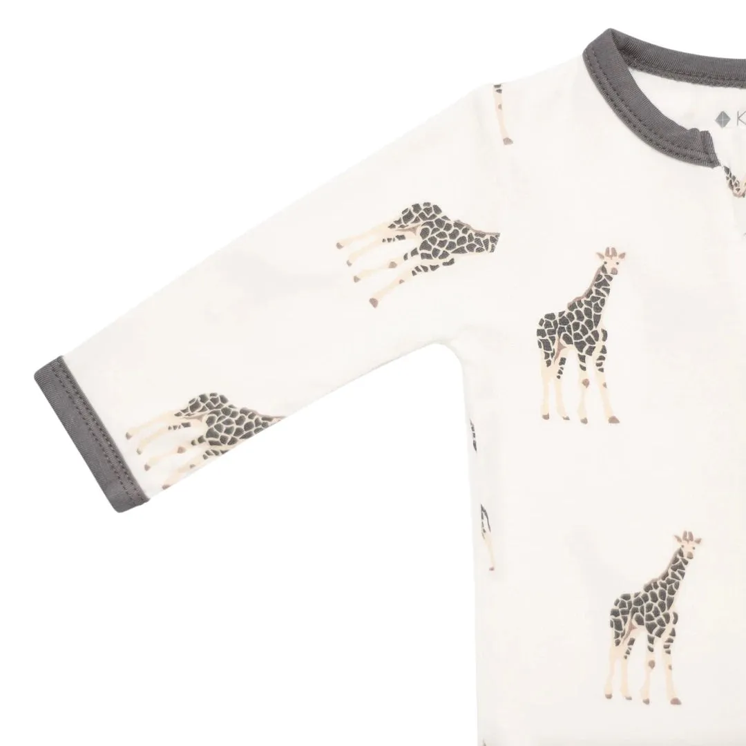 Giraffe Zippered Footie Pajama