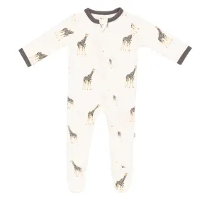 Giraffe Zippered Footie Pajama