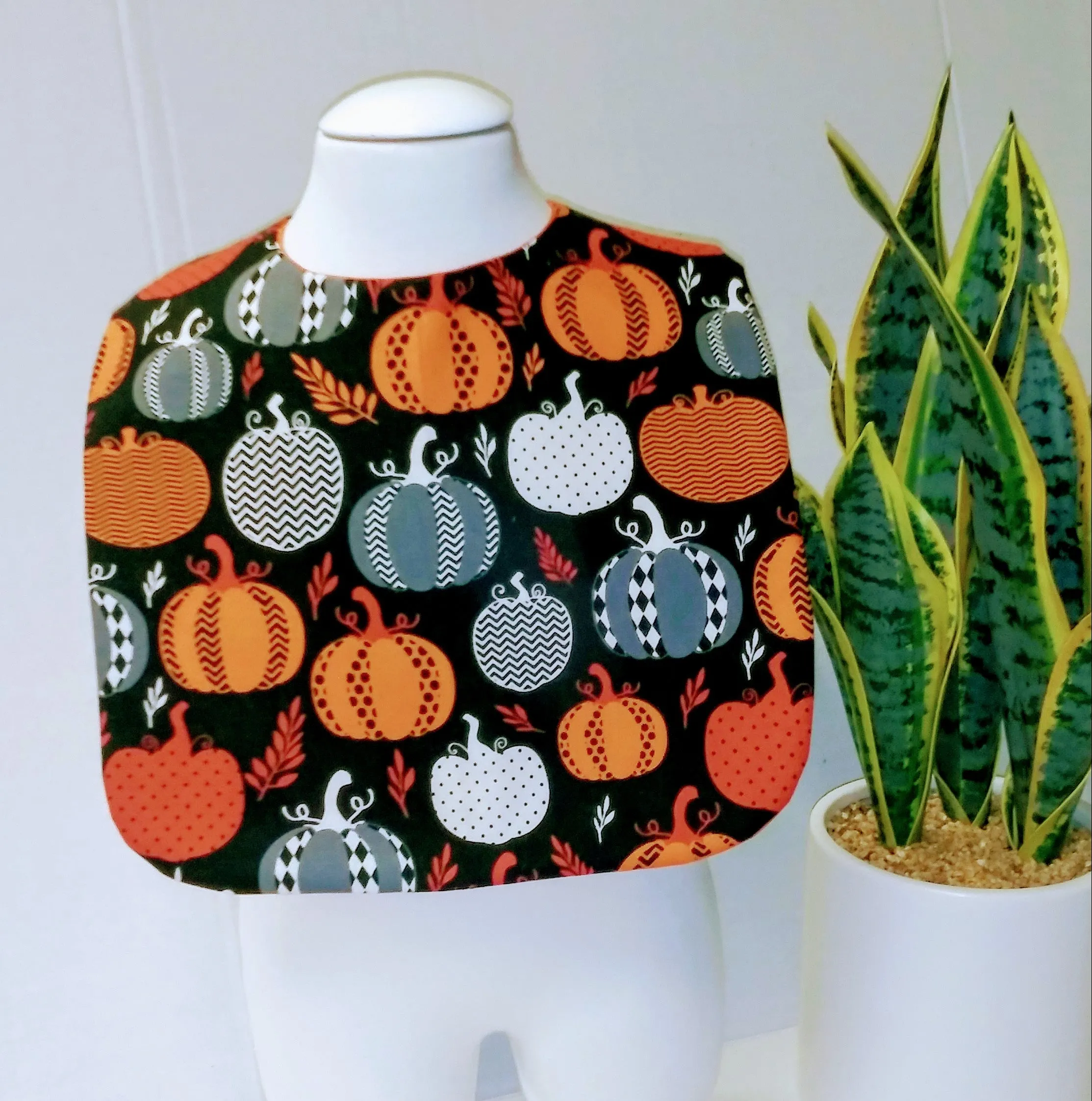 Handmade Boutique Style Baby Reversible Bib