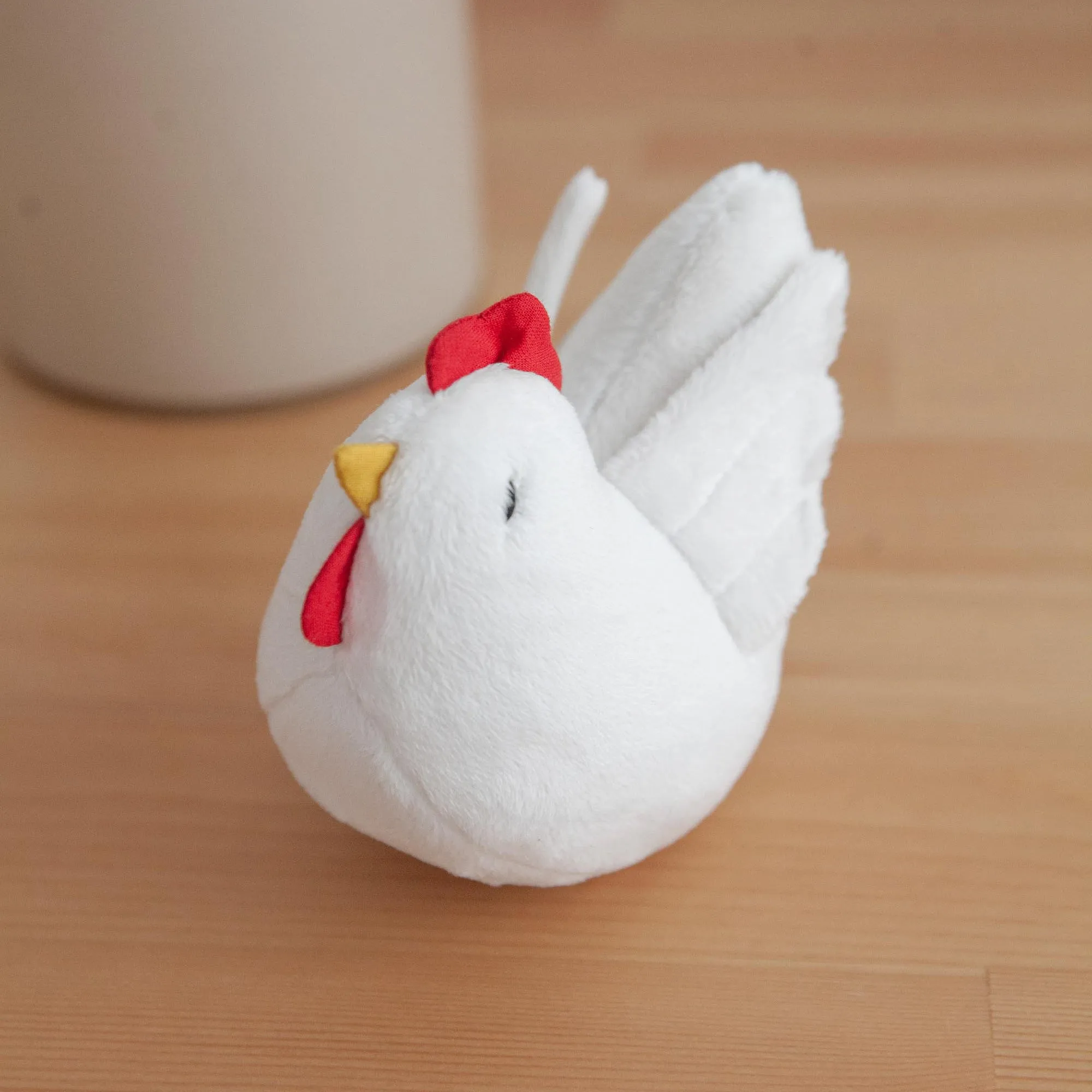 Handmade Plush Toy / Chicken Family of Two: Mom   Baby