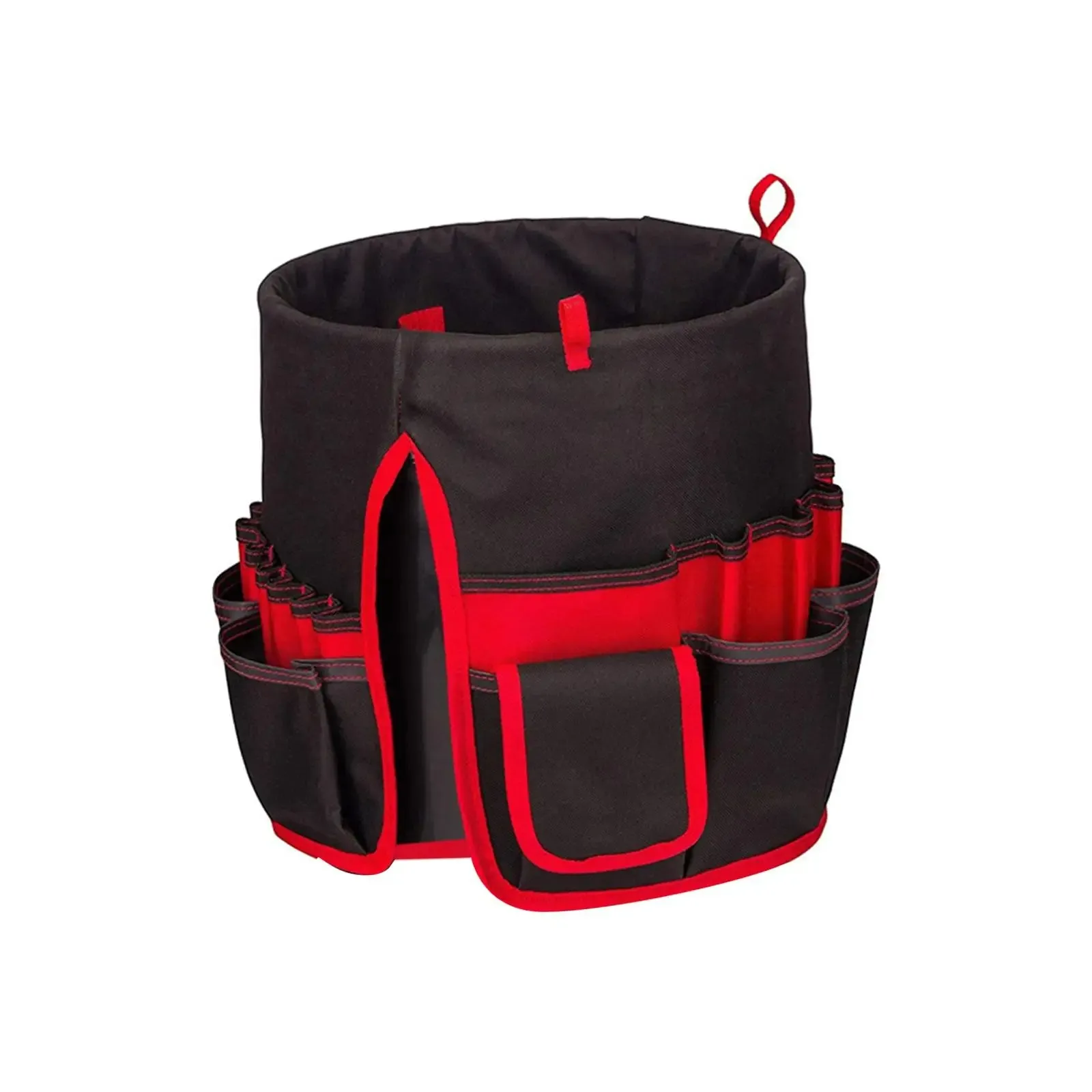 Heavy Duty Tool Organizer Bucket Attachment - Gardening Tool Bag Bucket Organizer Outside Tool Storage with Exterior Side Pockets Gardening Tool Pouch Practical for Woodworking Bag