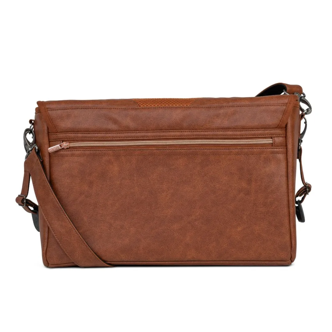 Hexagon Diaper Bag - Heriatge Sport Brown