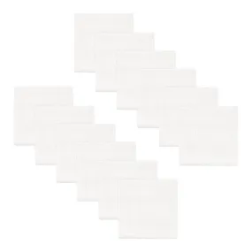 Hudson Baby Cotton Bundle Washcloths, Basic White 12-Pack