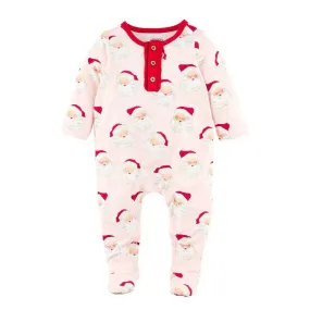 Infant Vintage Pink Santa Sleeper