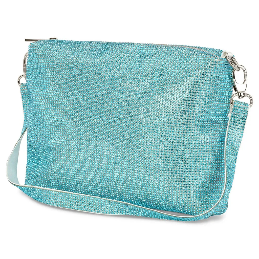 Iscream Crystal Crossbody Bag - Aquamarine