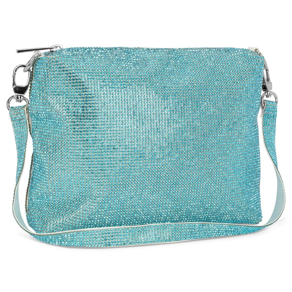 Iscream Crystal Crossbody Bag - Aquamarine