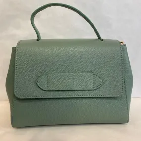 Italian Leather Bag - Sage Green