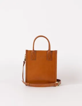 Jackie Classic Leather Mini Bag Cognac Brown