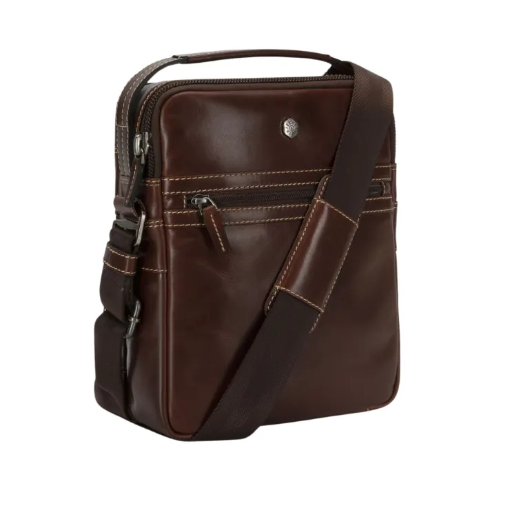 Jekyll & Hide Compact Crossbody Organiser - Mocha