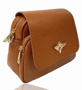 Jijou Capri Bibi Bumble Bee Leather Crossbody Bag