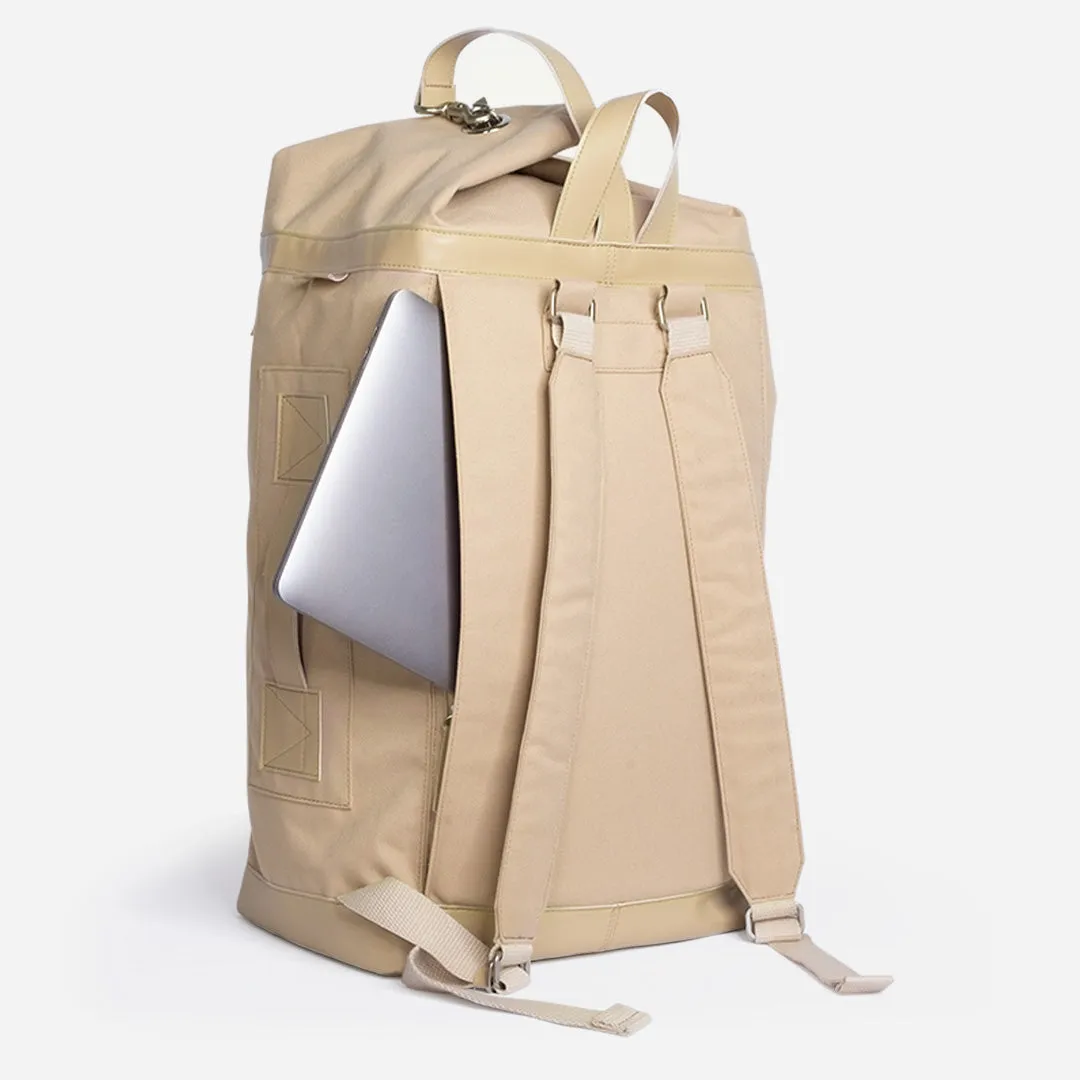 Kaos diaper bag weekend bag | Beige vegan