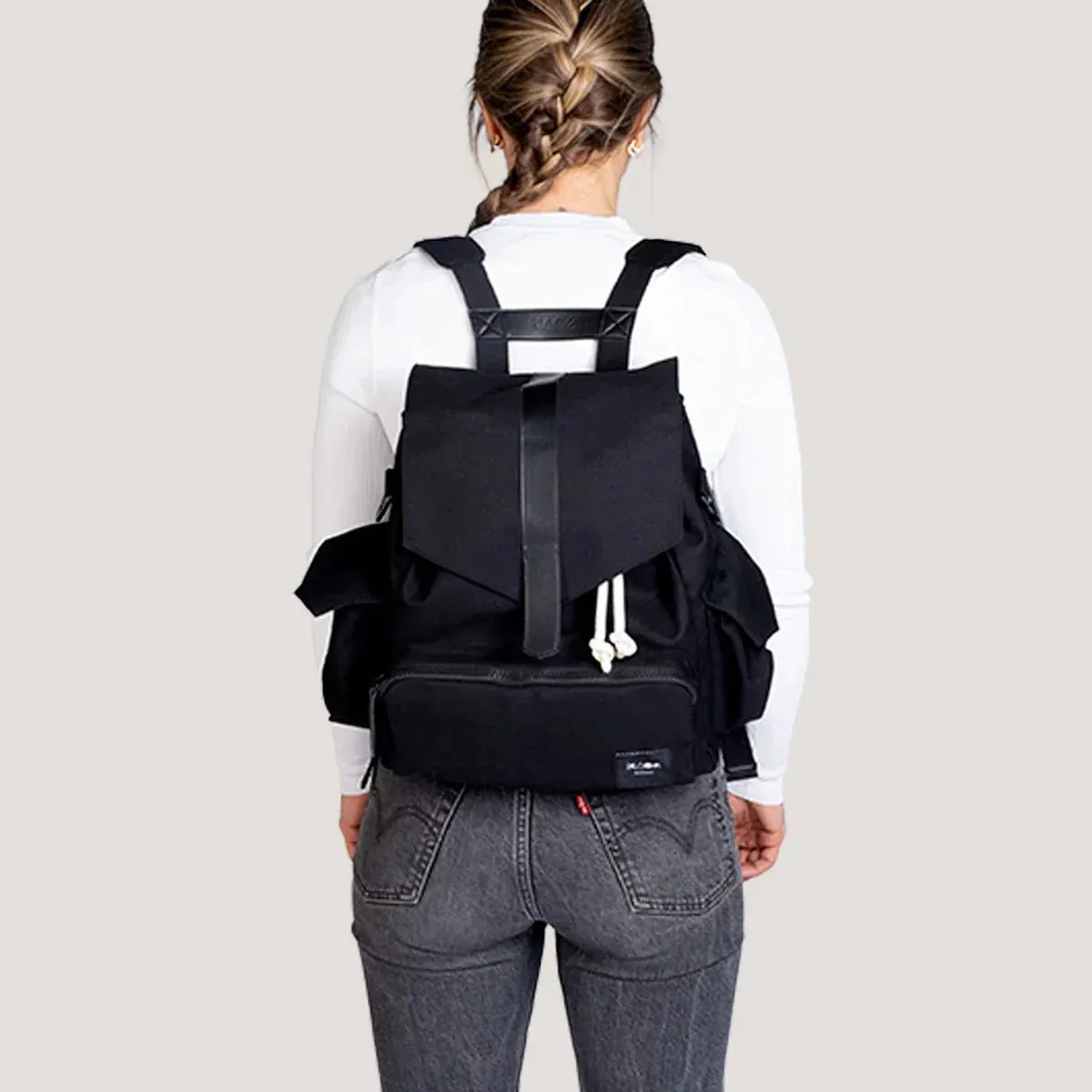 KAOS Ransel Diaper Bag | Black Vegan