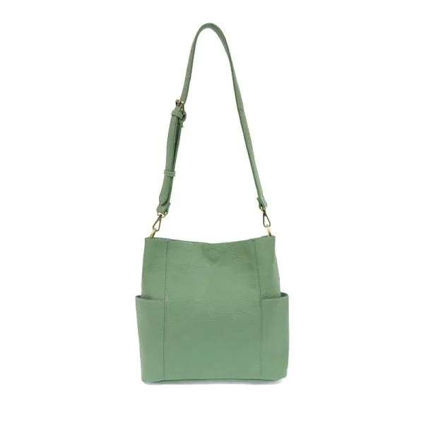 Kayleigh Side Pocket Bucket Bag - L8089-13 -  SEAFOAM