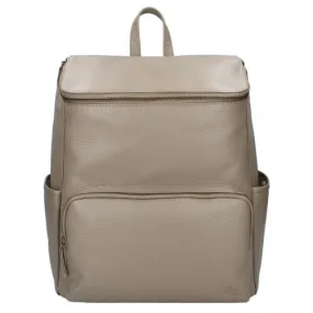 Kidzroom diaper bag backpack | Care Sienna Lovely Leather Taupe