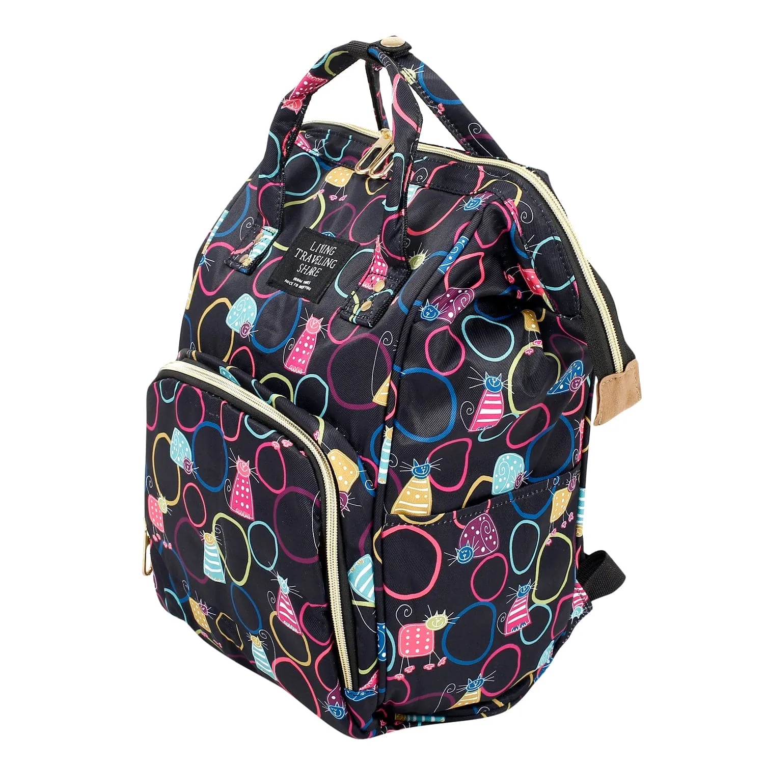 Kitty Black Diaper Bag