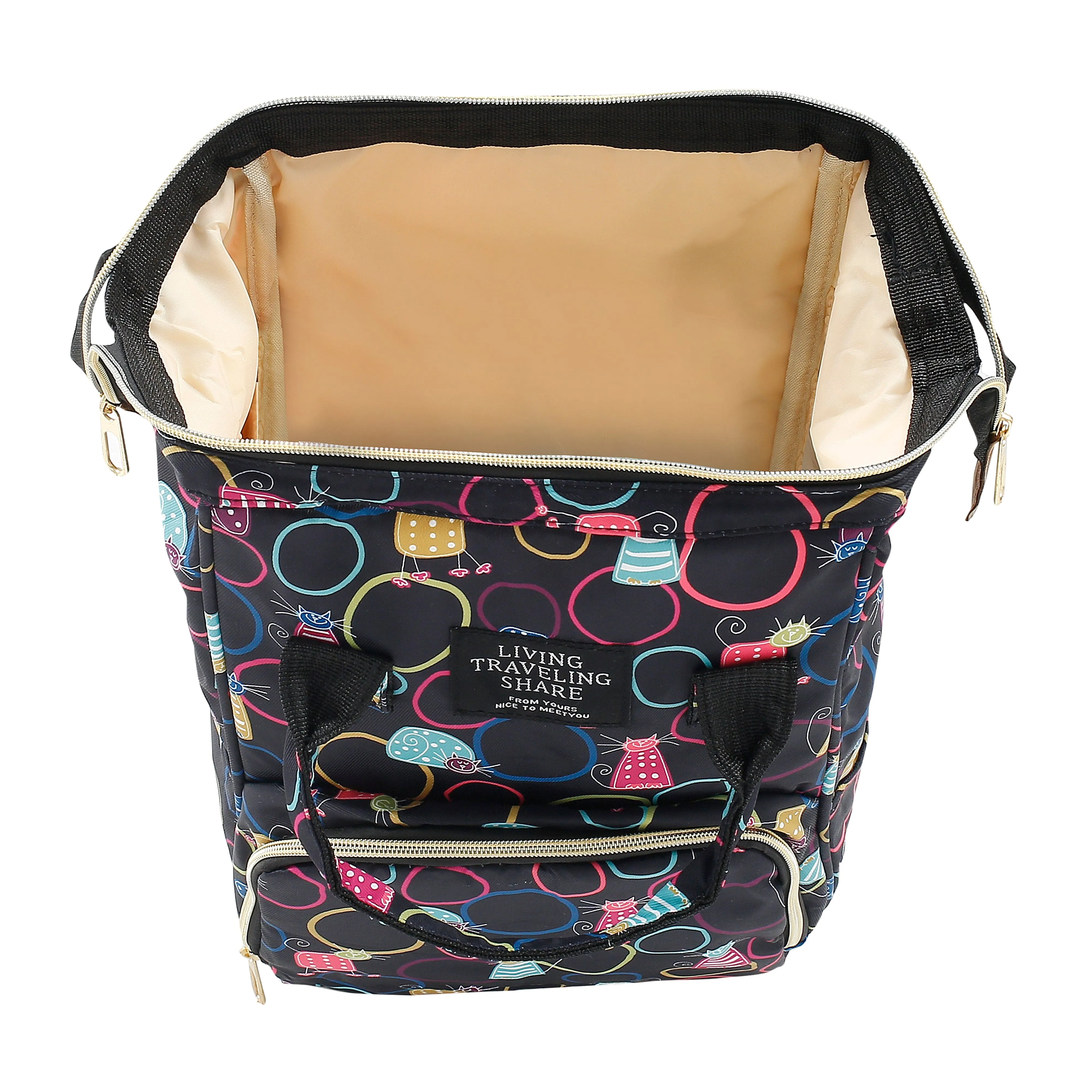 Kitty Black Diaper Bag