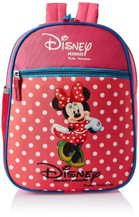 Kuber Industries Disney Mickey School Bag | Kids School Bags | Student Bookbag | School Bag for Girls & Boys | School Backpack for Kids | 2 Compartments School Bag | Small | Red