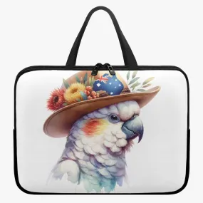 Laptop Sleeve with Handles - Australian Animals - Cockatoo