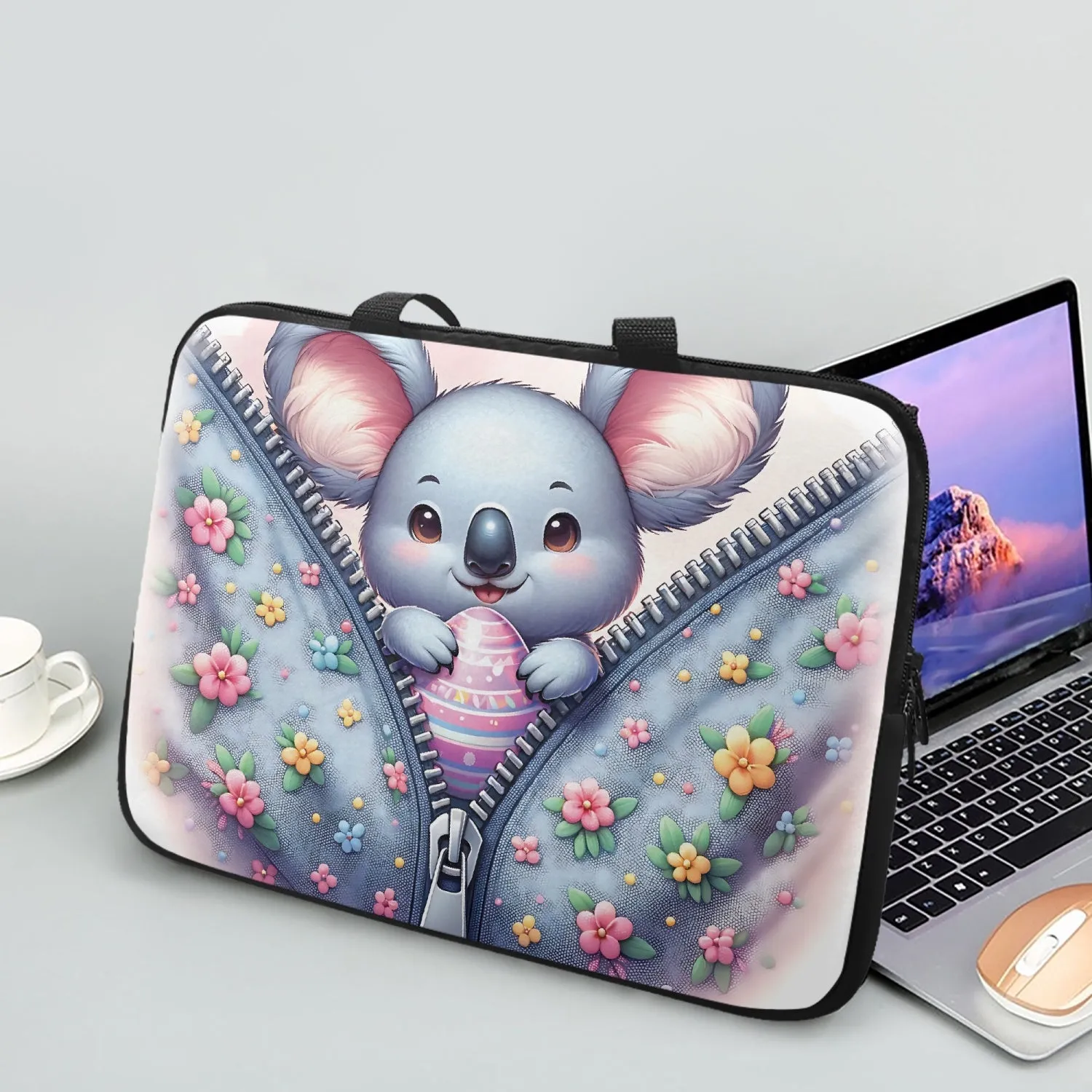 Laptop Sleeve with Handles - Easter - Koala