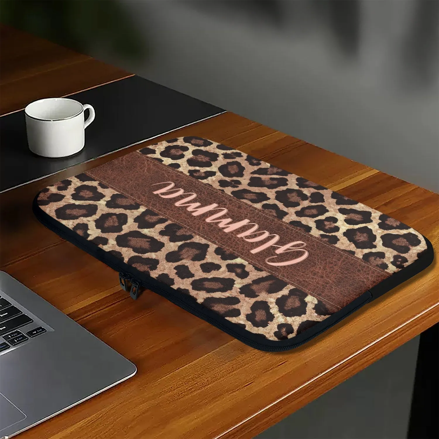 Laptop Sleeve - without handles - Leopard Print - Glamma