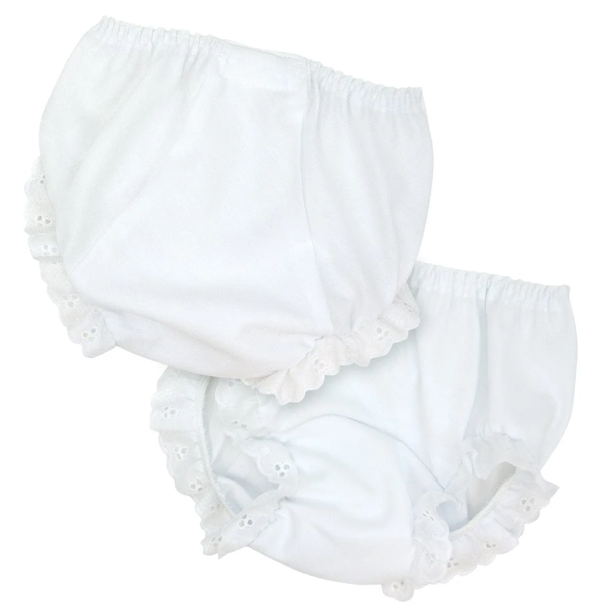 Laura Dare White Eyelet Diaper Cover