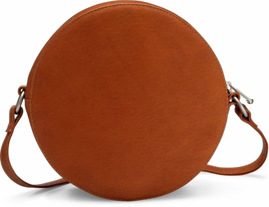 Le Donne Canteen Leather Bag - Casual Round Leather Bag