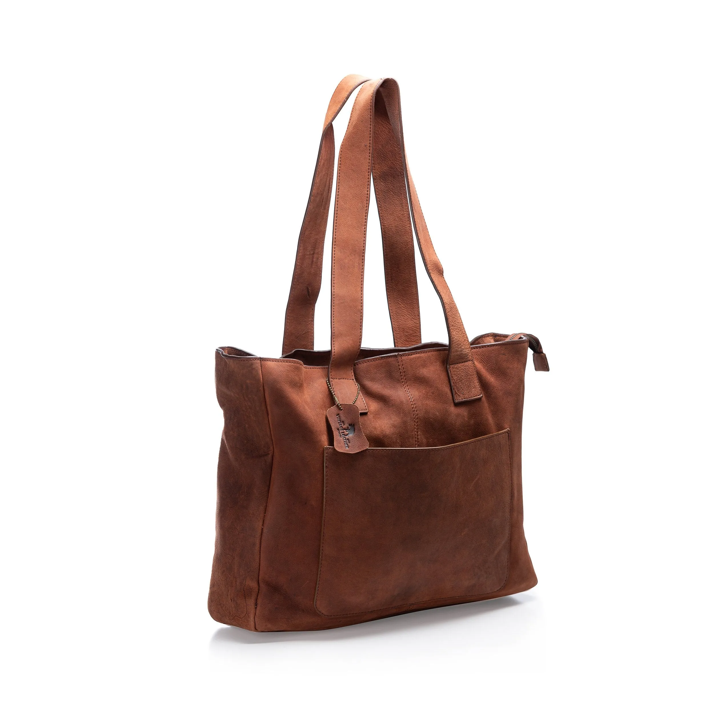 Leather Tote Bag for Laptop - The Astev