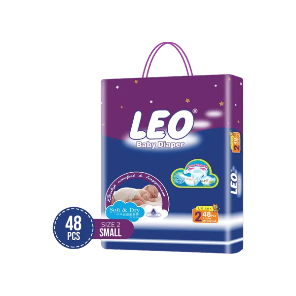 LEO BABY DIAPER SIZE 2 MINI/SMALL 3-6 KG 48PCS