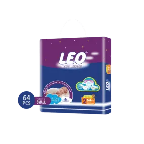 LEO BABY DIAPER SIZE 2 MINI/SMALL 3-6 KG 64PCS