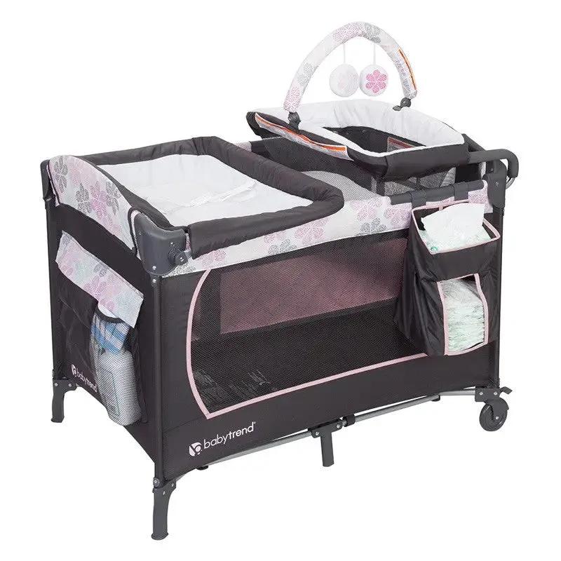 Lil Snooze™ Deluxe Nursery Center® Playard - Floral Rain