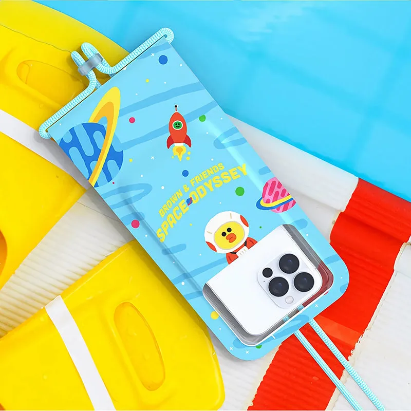 Line Friends Space Waterproof Pouch Dry Bag Smartphone Case