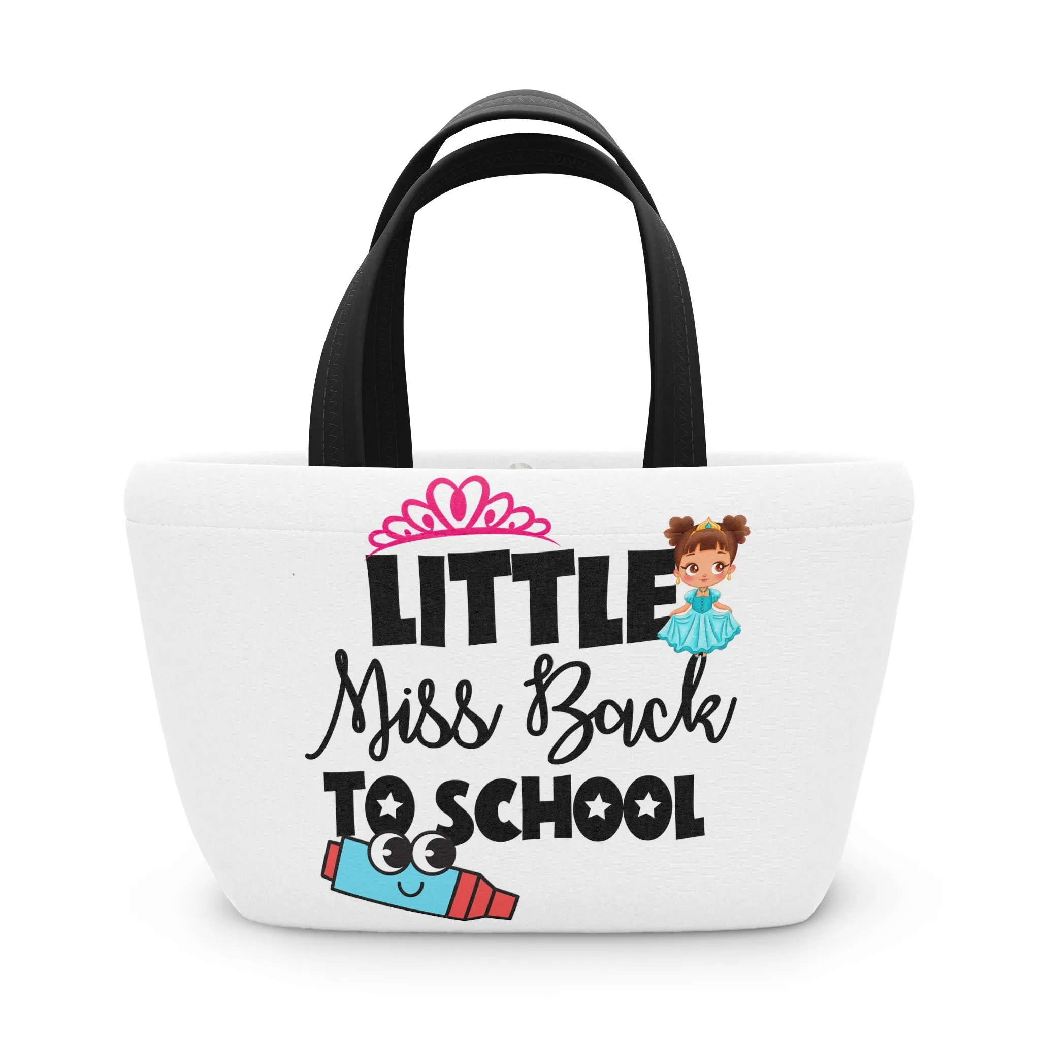 Little Miss Back to school Lunch Bag, Back To School Lunch Bag, Back to Learning Lunch Bag, Ready for School Lunch Bag. First day Of School.