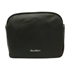 MARCO MOREO 1768  Black Double Zip  Crossbody Bag