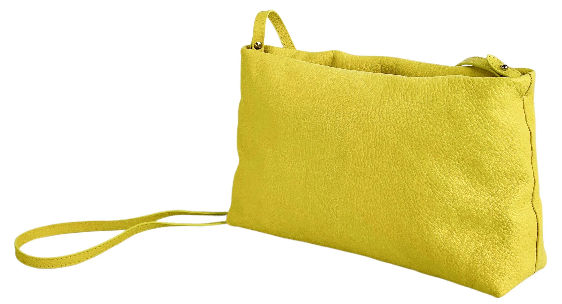 Mark Cross Frame Clutch in Citron